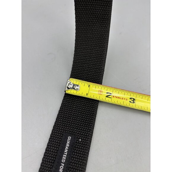 Grunt Style Adjustable Black Nylon Belt Velcro Strap & Metal Buckle Waist 32-36" - Picture 6 of 7